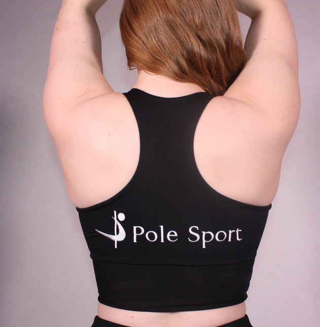 Pole Sport íþróttatoppur Svartur