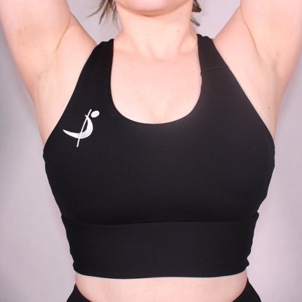 Pole Sport íþróttatoppur Svartur