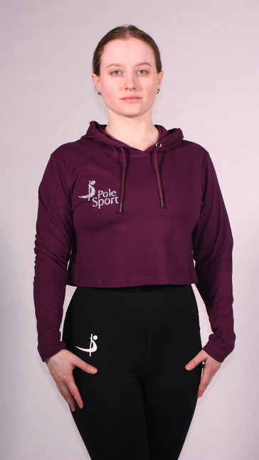Pole Sport Crop Hettupeysa Plum