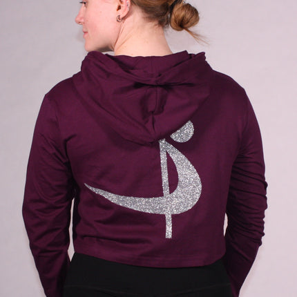 Pole Sport Crop Hettupeysa Plum