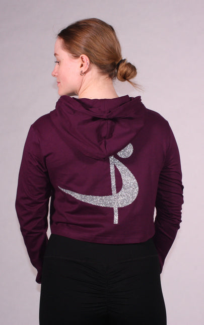 Pole Sport Crop Hettupeysa Plum