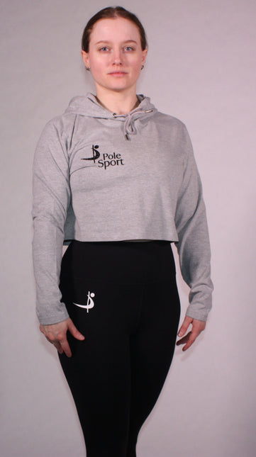 Pole Sport Crop Hettupeysa Grá