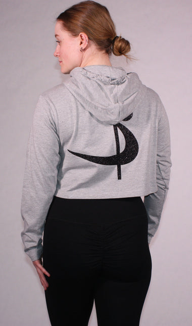 Pole Sport Crop Hettupeysa Grá