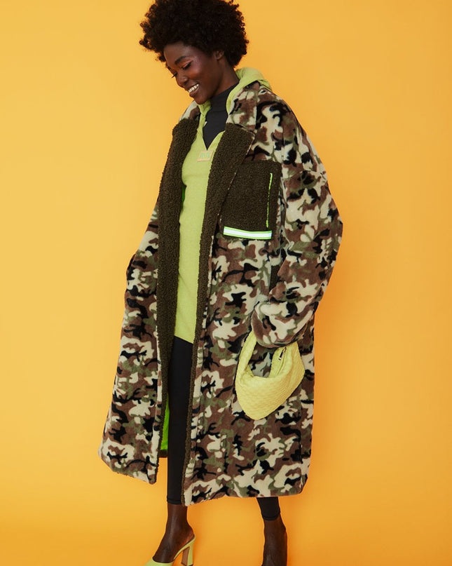 Camo Síðkápa Fux Furr