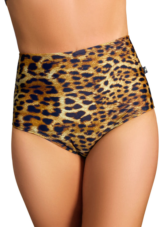 Leopard Hight Waisted Hot Pants