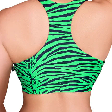 xs Neon Zebra Sett - Toppur og Stuttbuxur