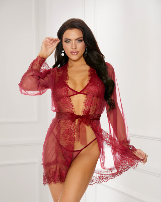 Náttsloppur "Burgundy Bliss"