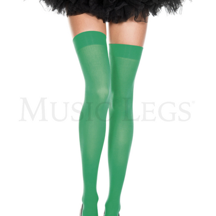 Háir sokkar "opaque" Thigh hi