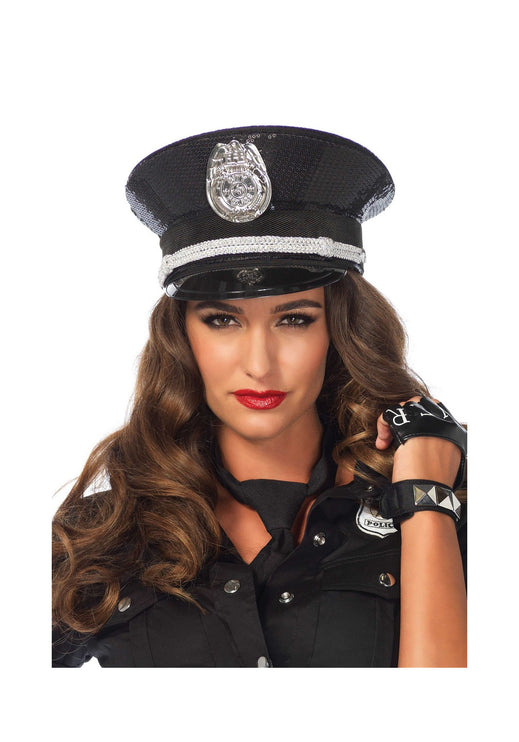 Sequin Cop Hat