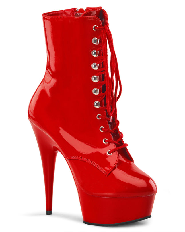 Delight Red Ankle Boot