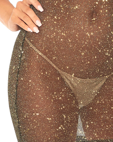 Gylltur Lurex Shimmer Kjóll